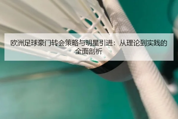 欧洲足球豪门转会策略与明星引进：从理论到实践的全面剖析